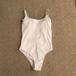 White textured one piece